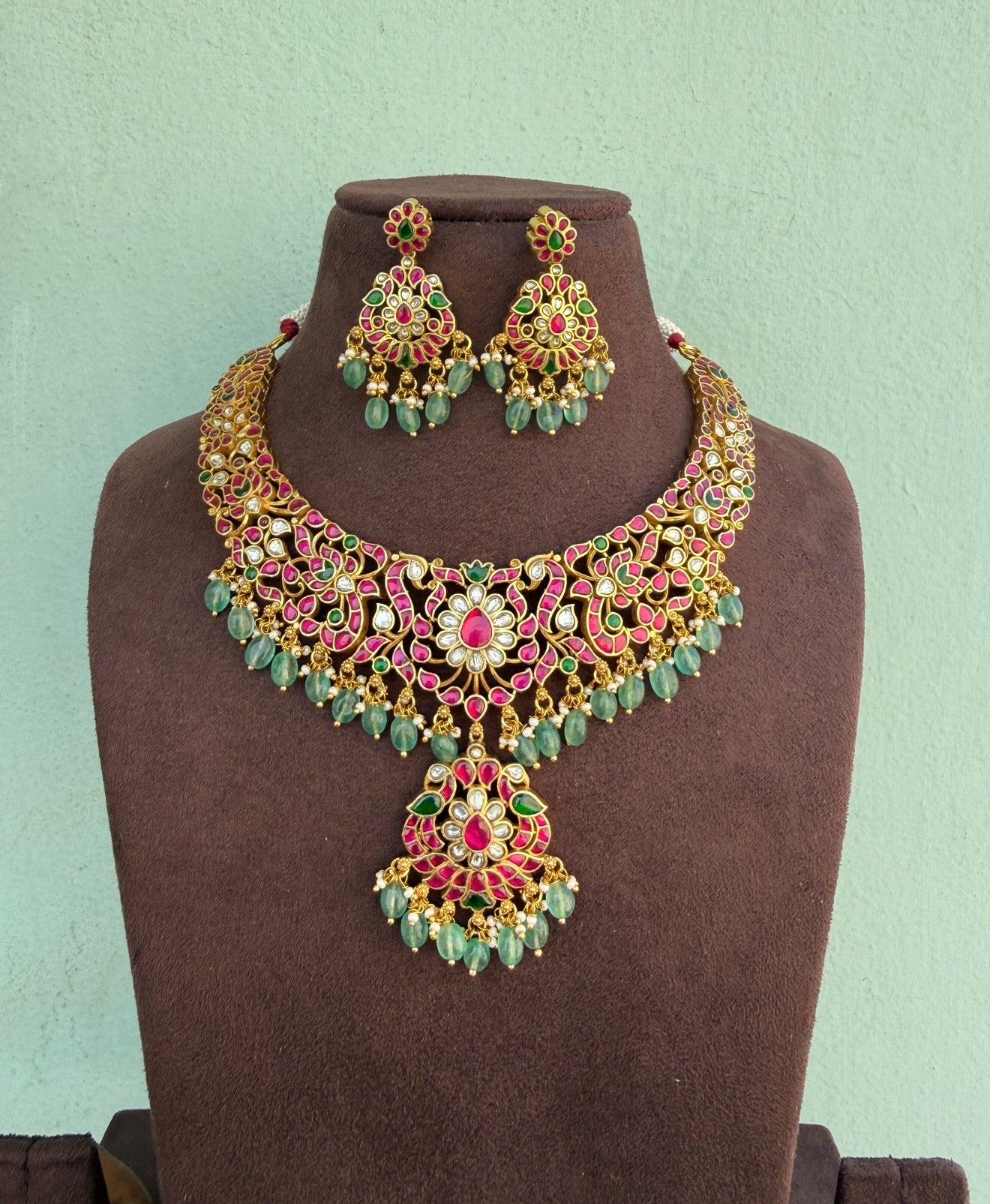 real kundan jadau bridal necklace 5