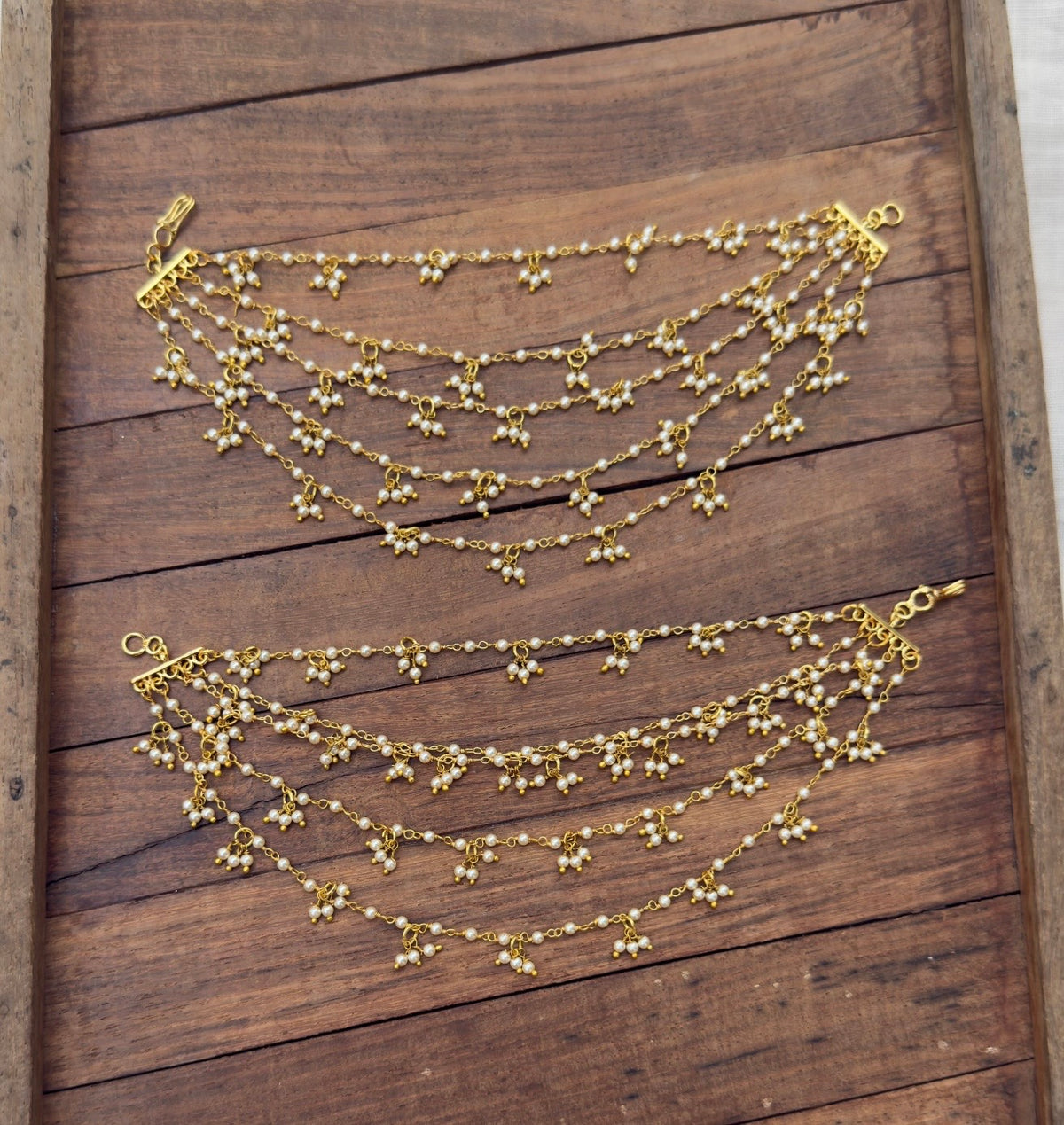 Heavy pearl gold maatis / champasavaralu