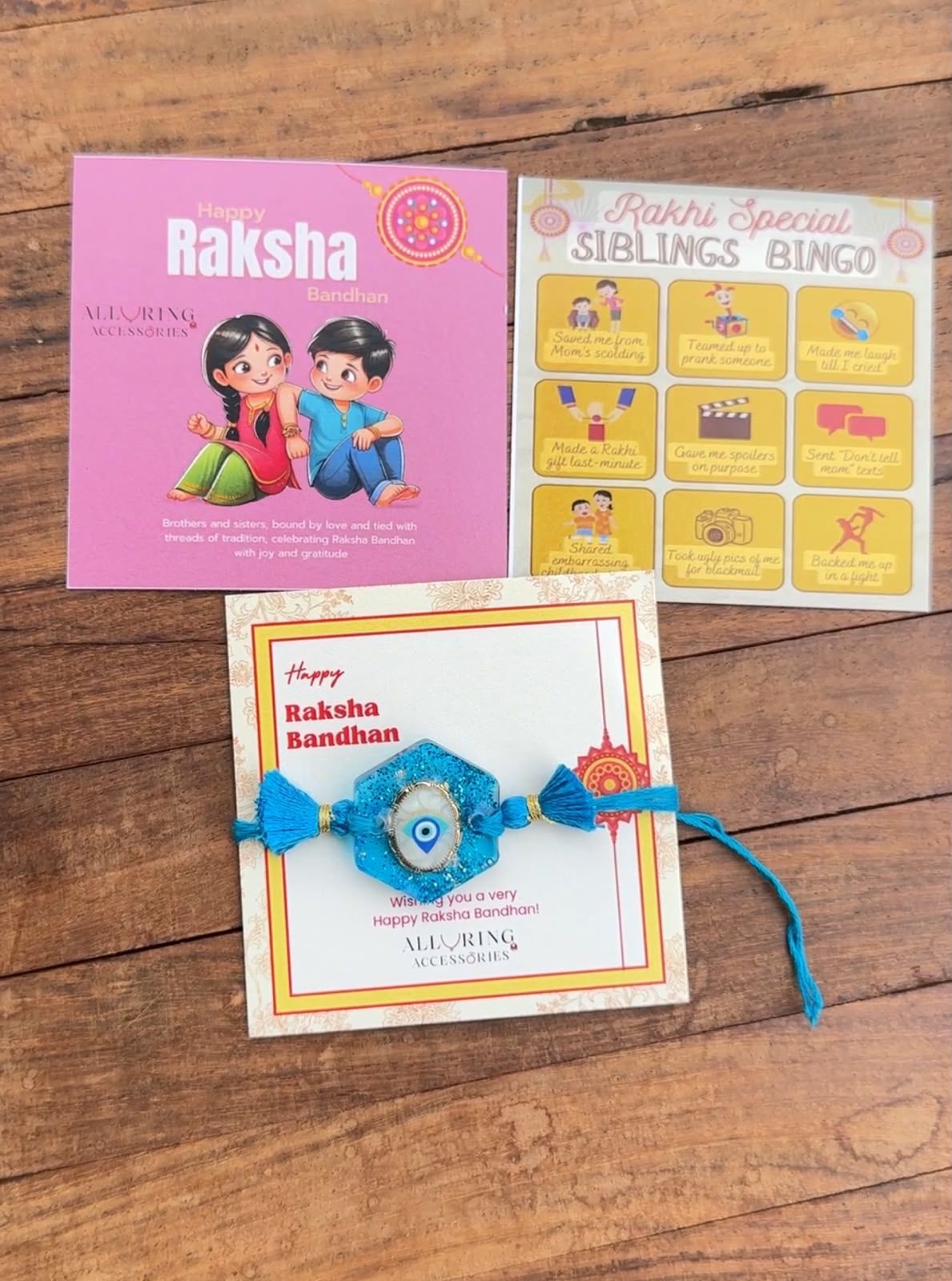 Resin Evil Eye Rakhi