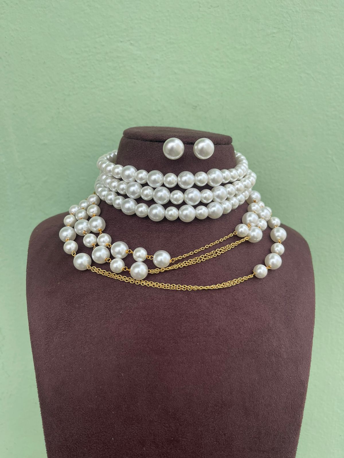 Deepika padukone inspired pearl choker