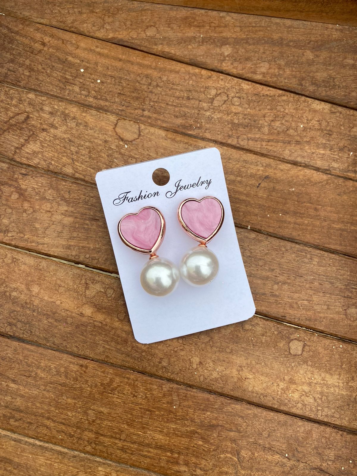 Affordable heart pearl dailywear drop earrings - Alluring Accessories