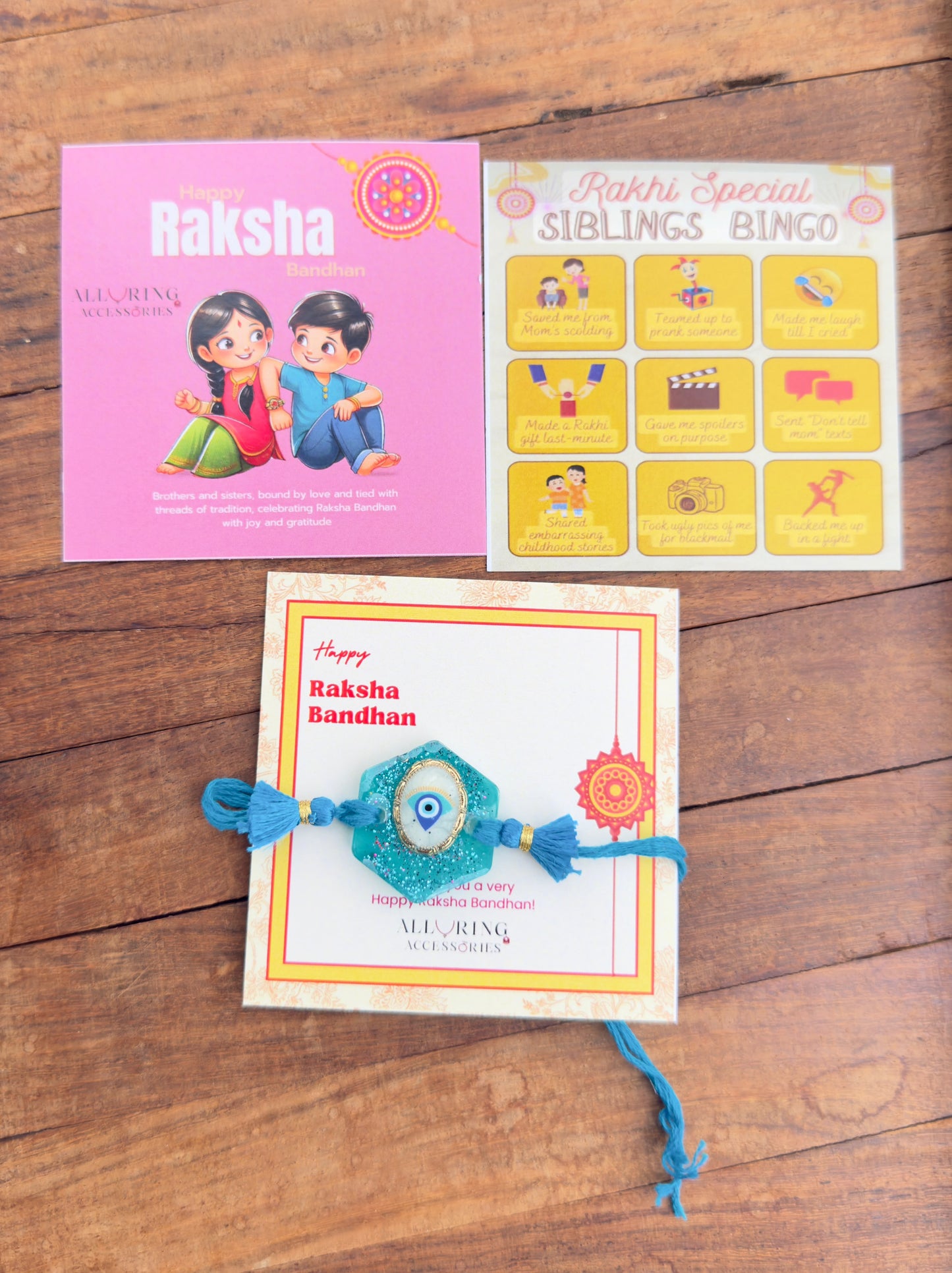 Resin Evil Eye Rakhi