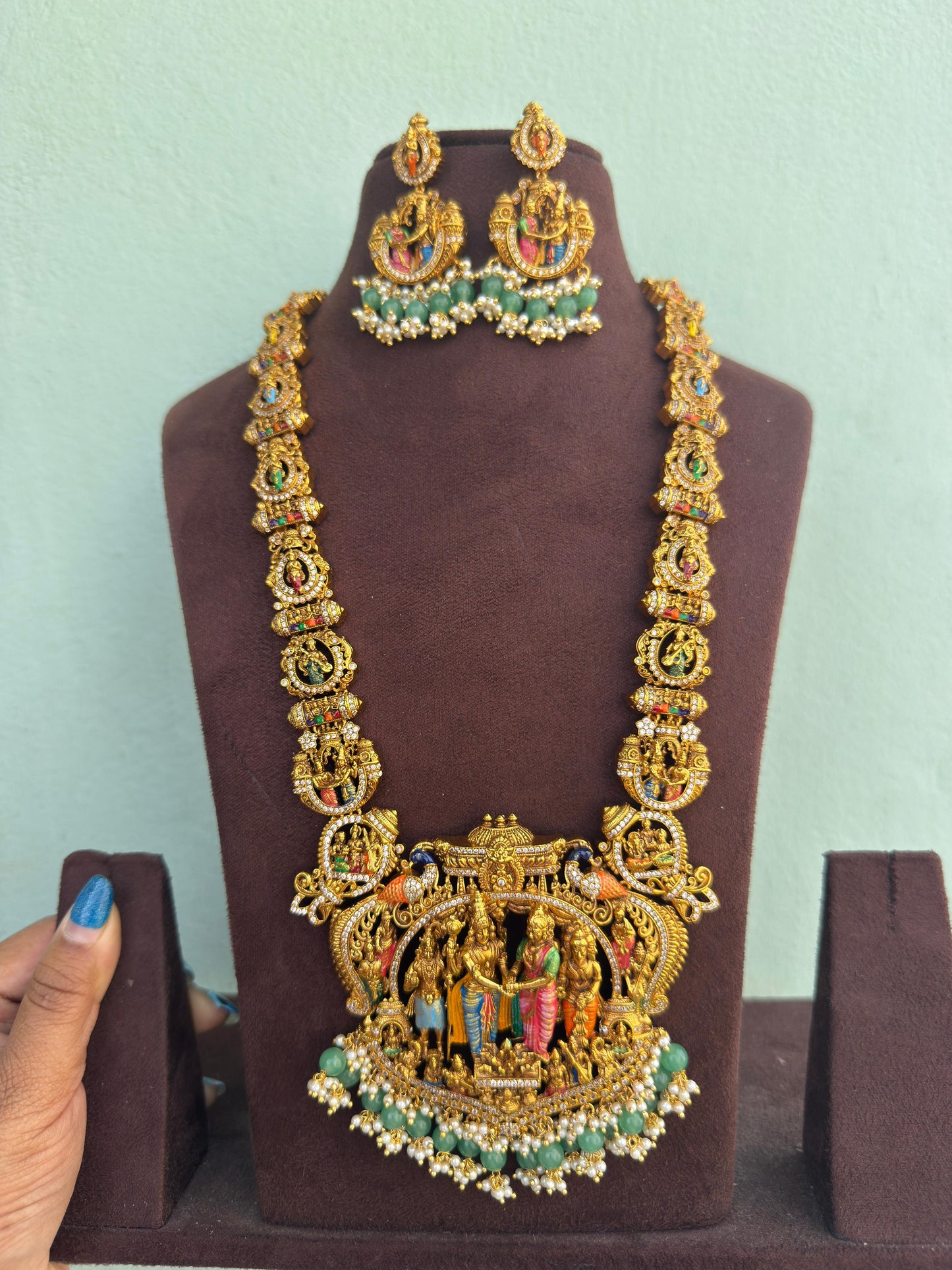 Srinivas kalyanam long premium necklace