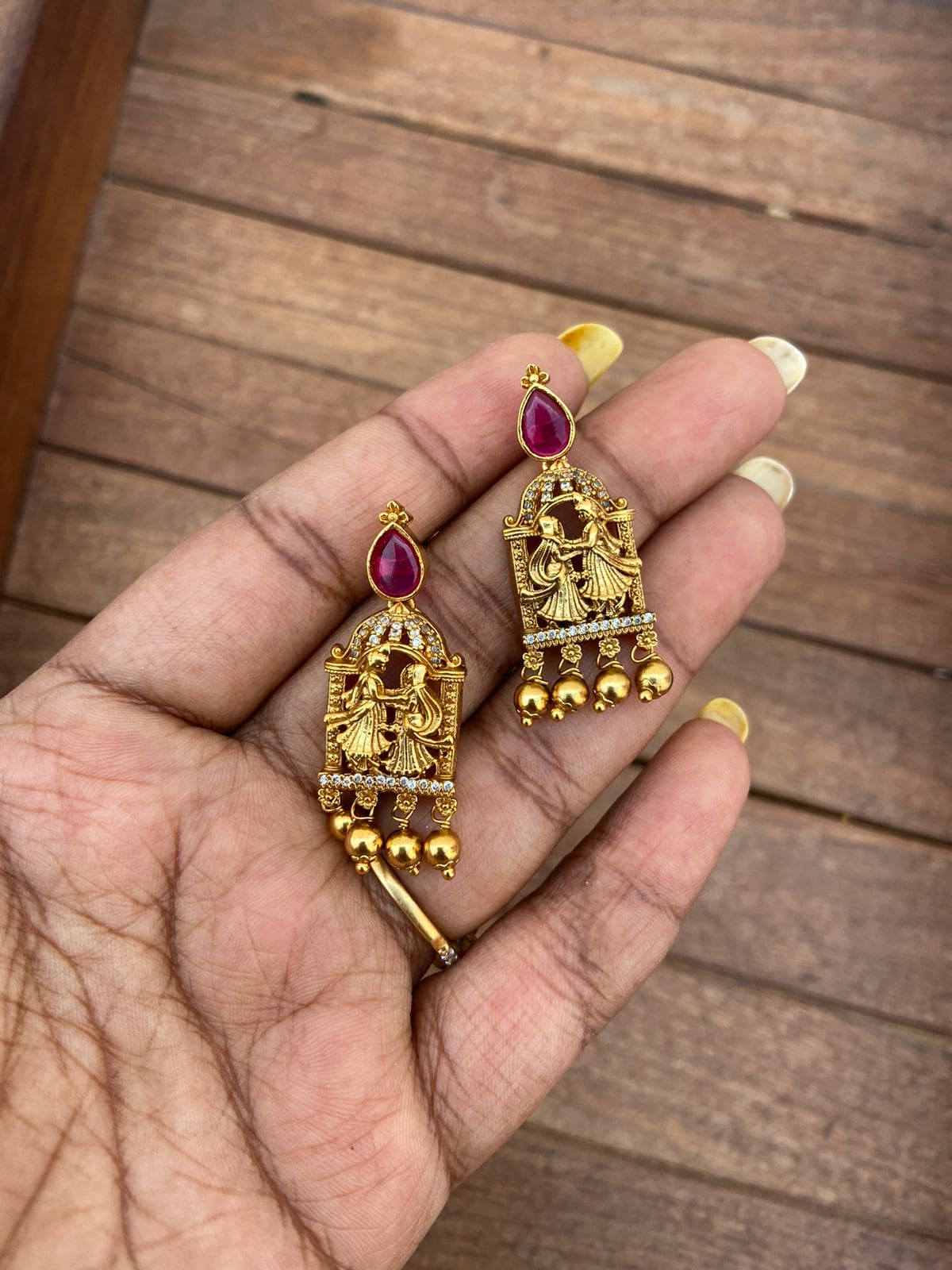 Couple traditional designer earrings - Alluring Accessories