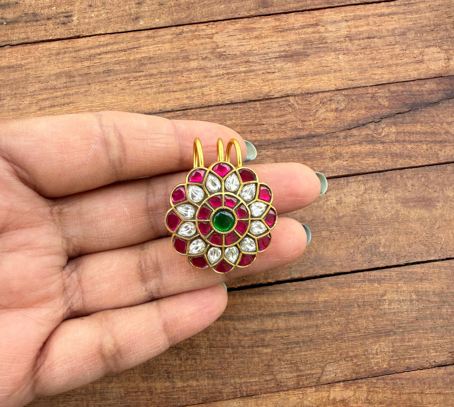 Real kundan hair pin / jada billa accessory 6