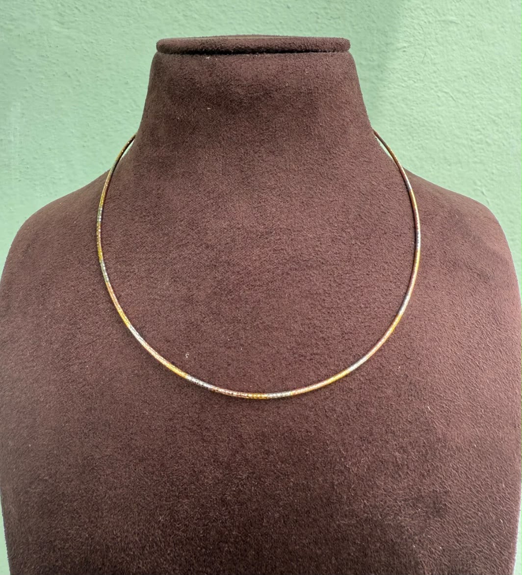Tri coloured italian chain