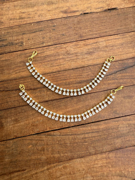 Diamond finish champasavaralu / hair strings  2