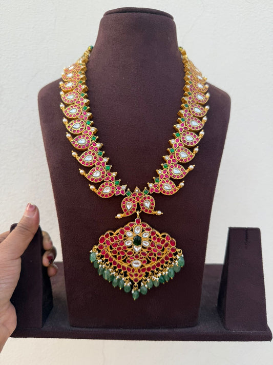 2 in 1 mango real kundan jadau necklace 6