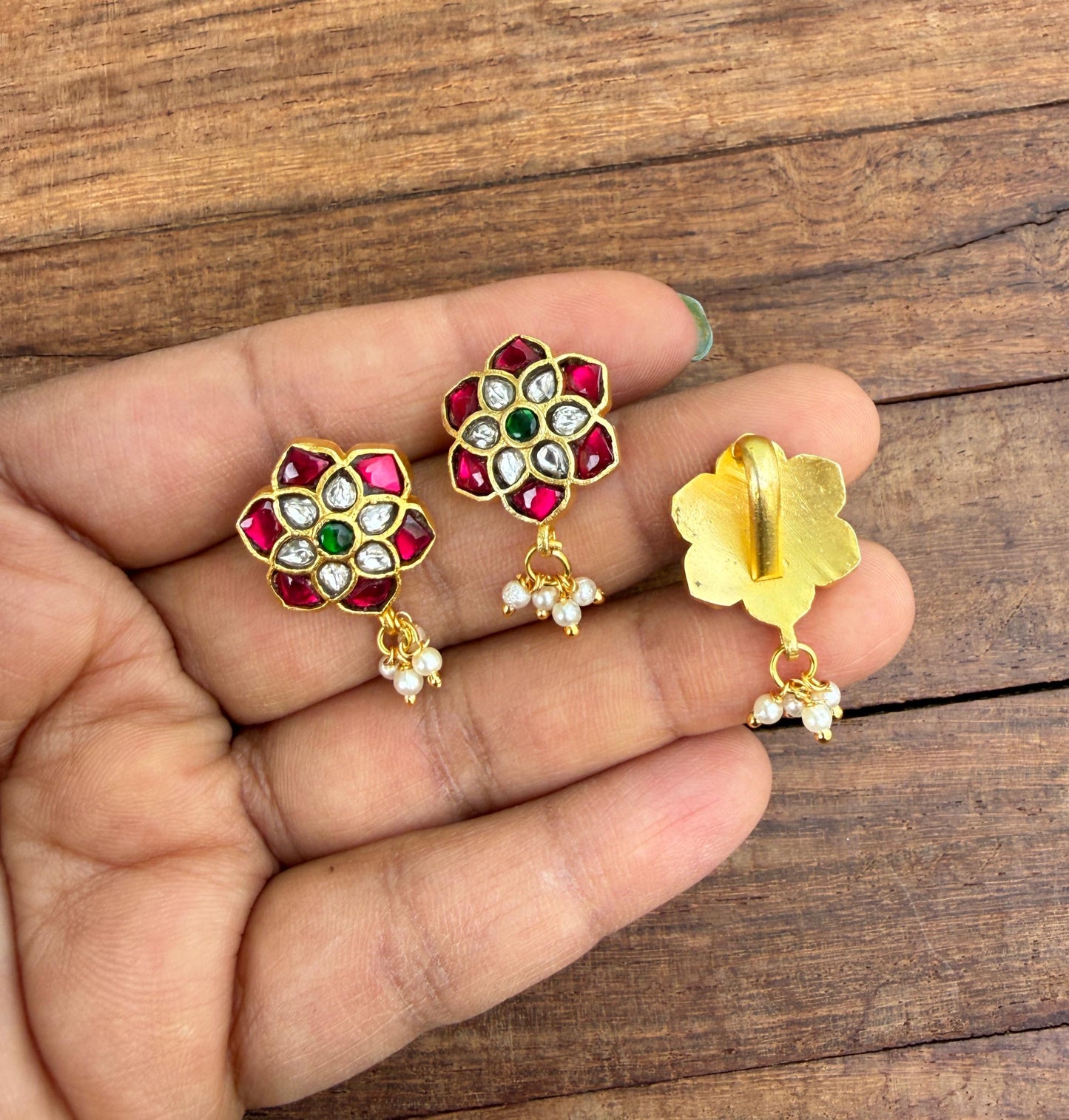 Flower classic real kundan bugadis