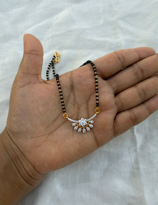 92.5 silver diamond look alike black beads 3