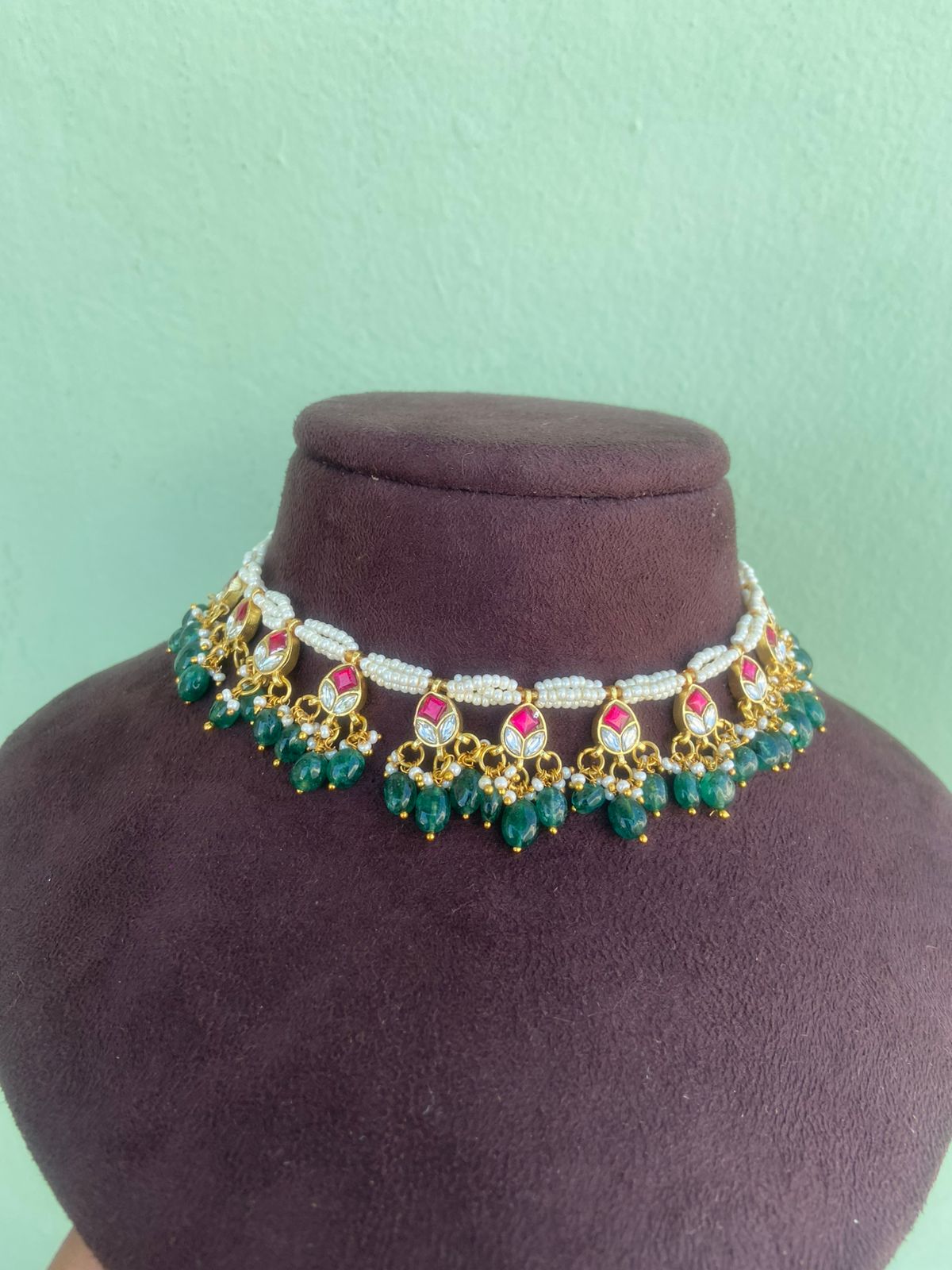 Festive sale real kundan full of pearl necklace - Alluring Accessories