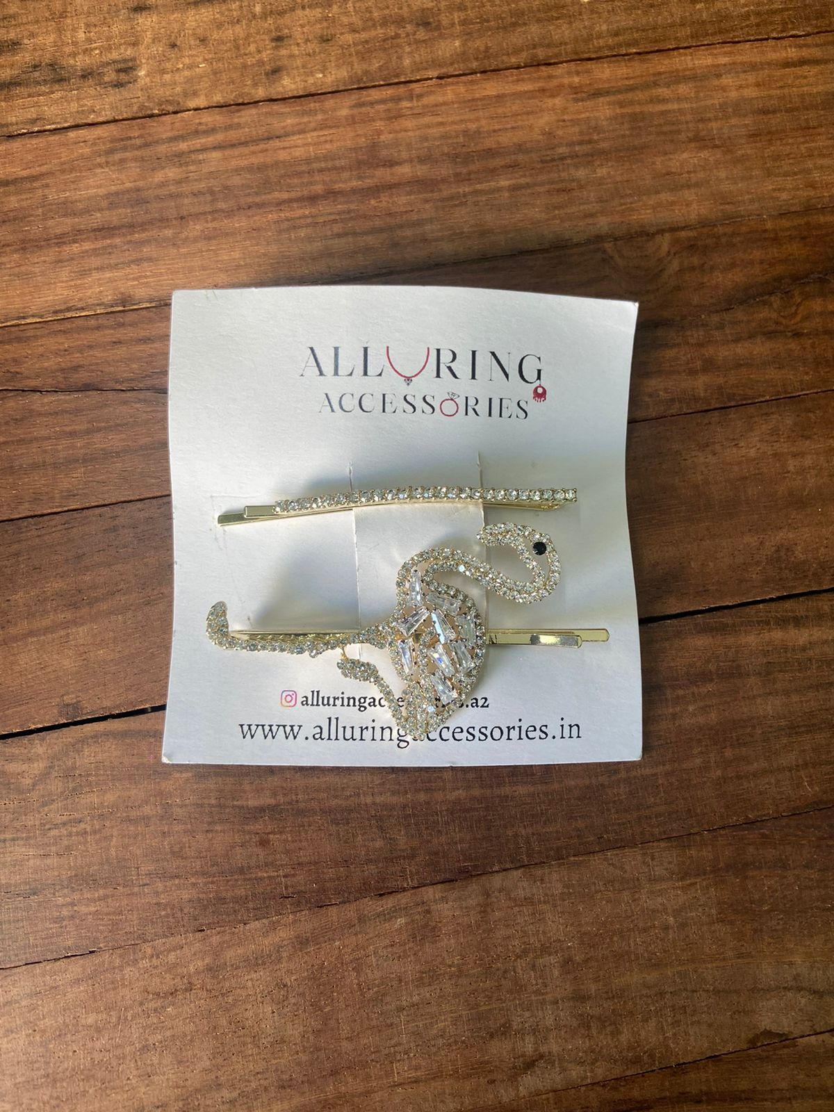 Flamingo AD stones slide pin - Alluring Accessories