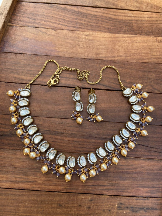 Full of kundan classy necklace with earrings 3 - Alluring Accessories