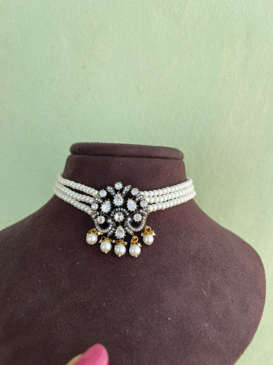 Mrunal thakur inspired moissanite choker - Alluring Accessories