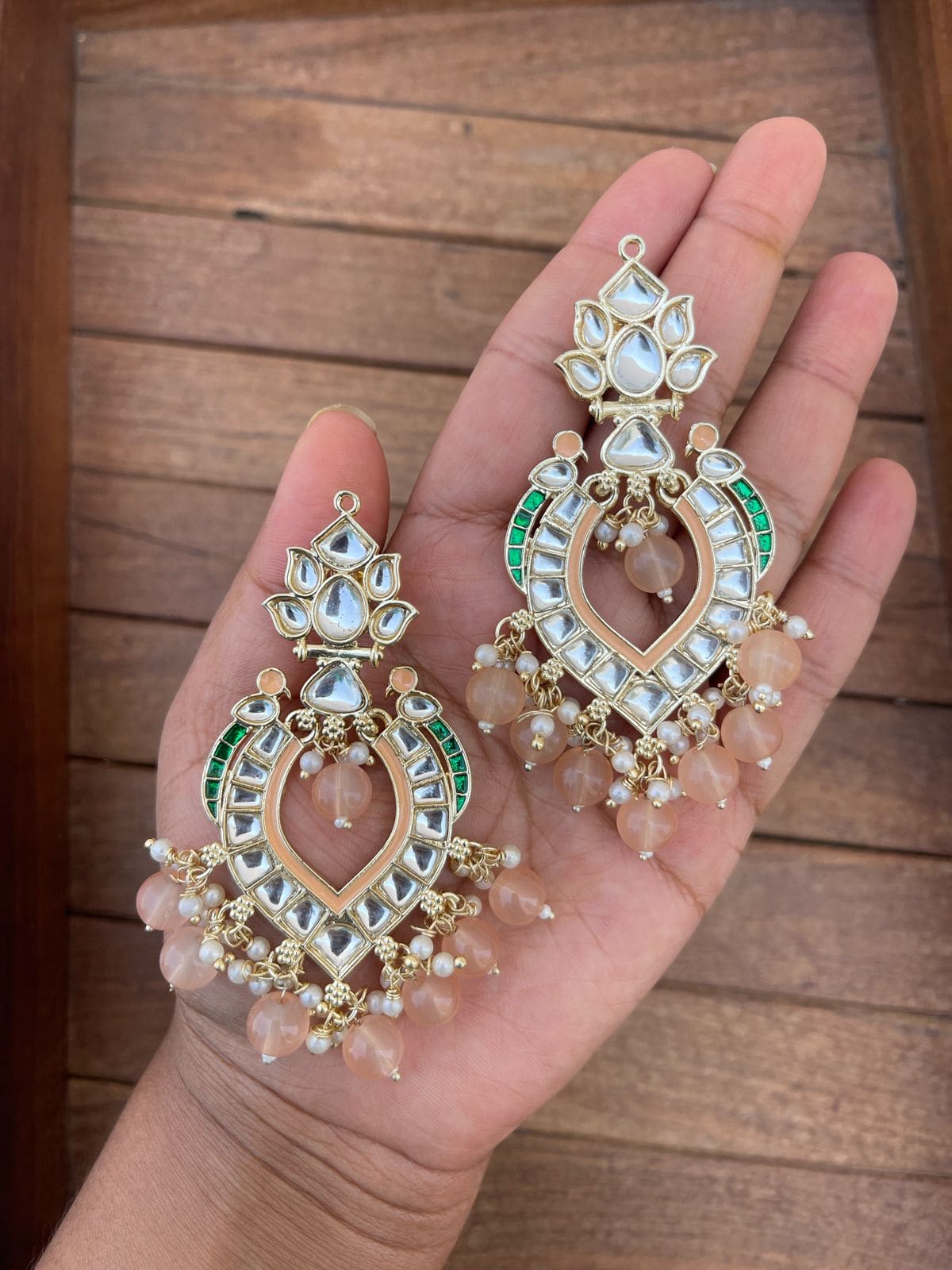 Parrot Kundan Meenakari earrings - Alluring Accessories