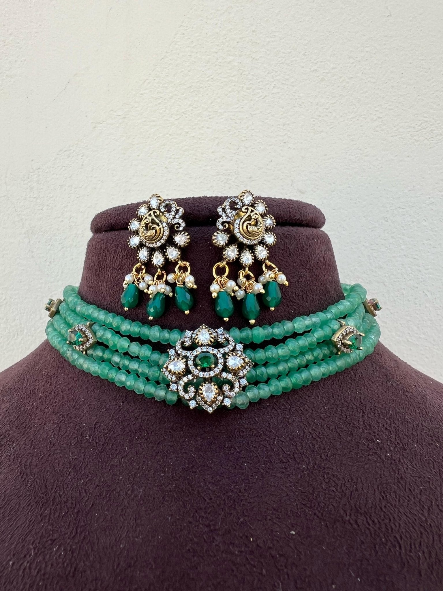 Stylish Affordable moissanite victorian choker design2 - Alluring Accessories