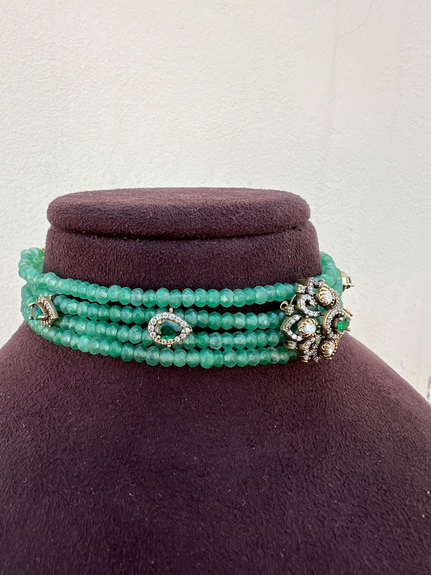Stylish Affordable moissanite victorian choker design2 - Alluring Accessories