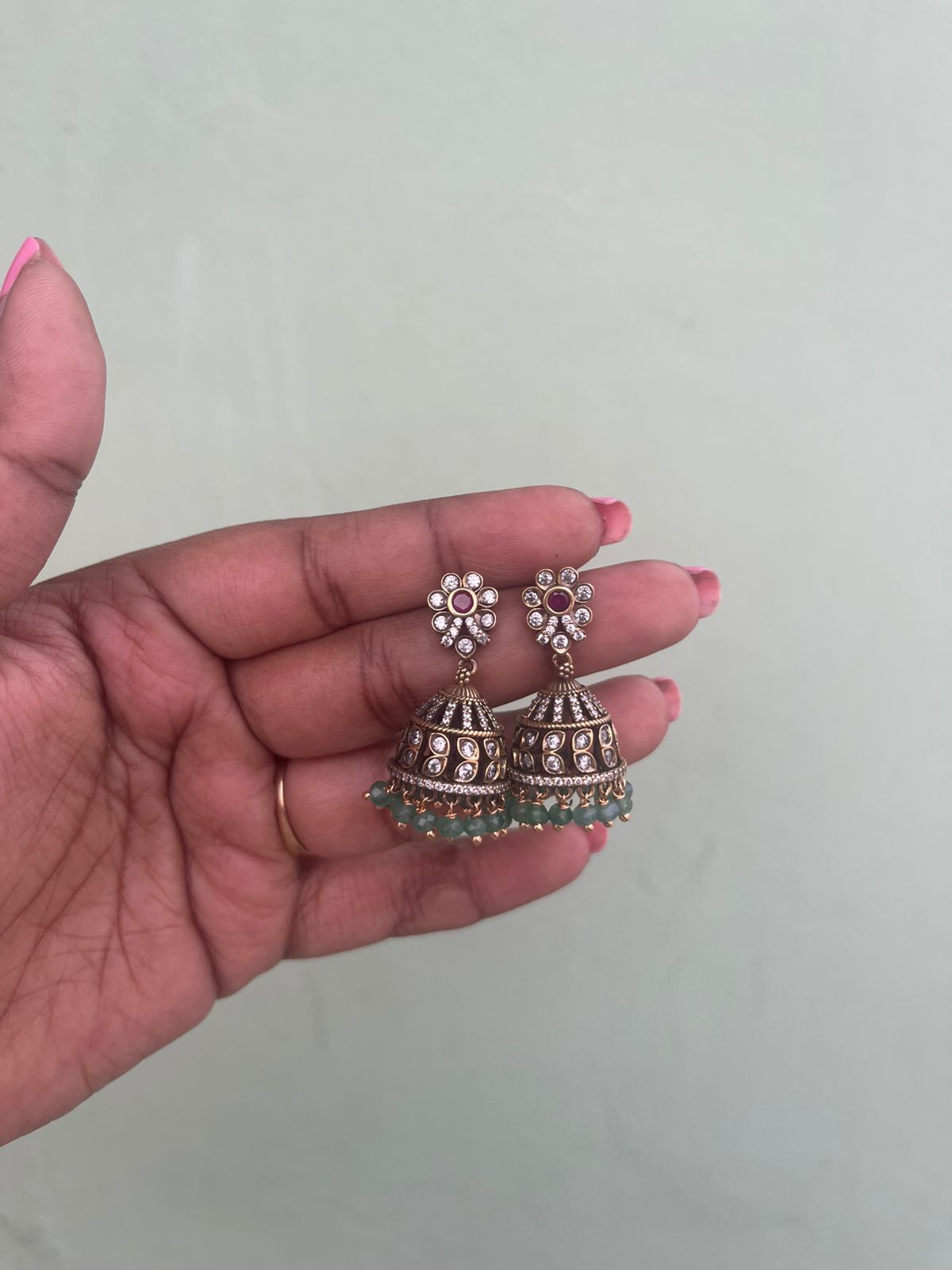 Sunflower victorian jhumkas - Alluring Accessories