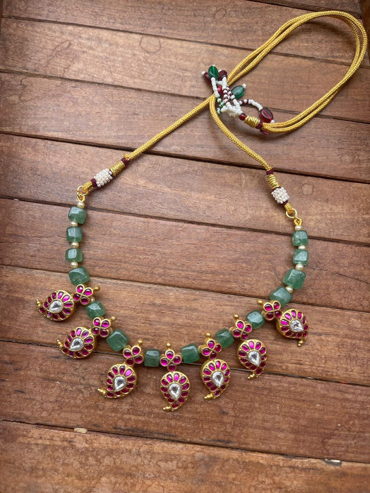 Surprise SALE real kundan mango necklace - Alluring Accessories