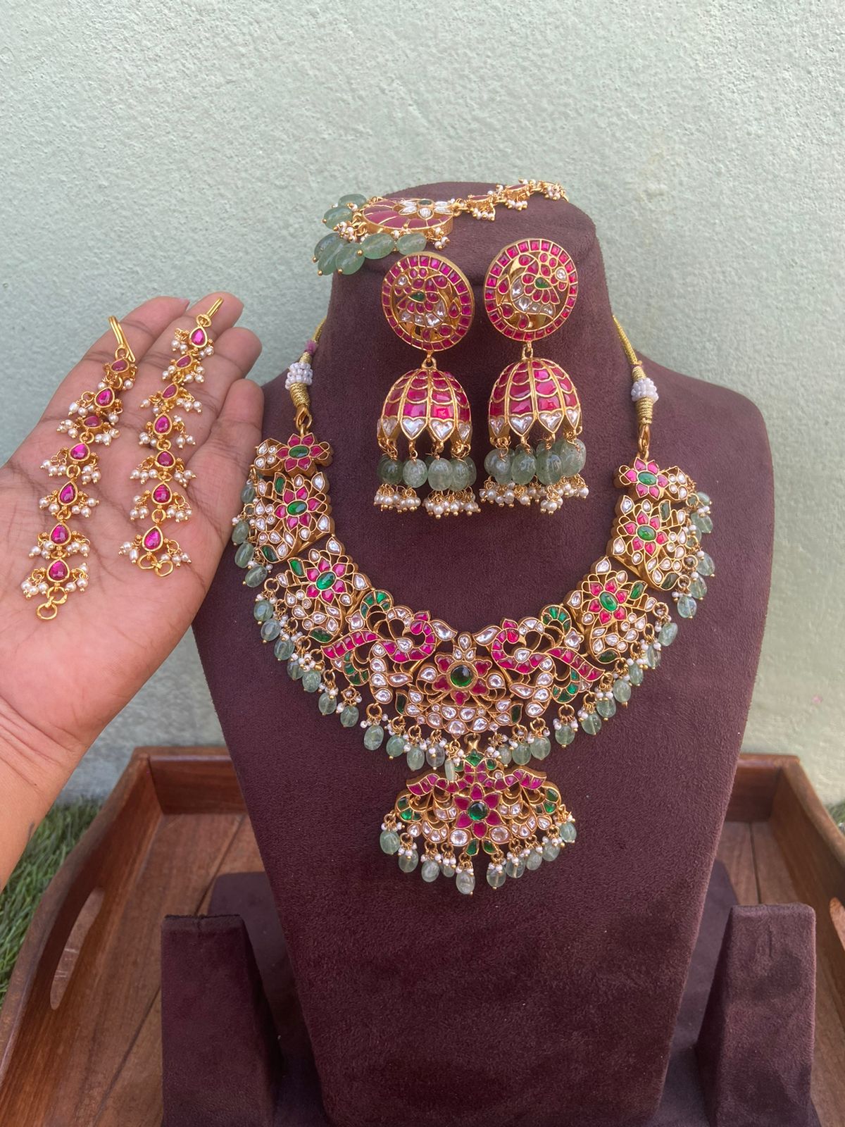 Vithika Ugadi Real Kundan Jewellery - Alluring Accessories