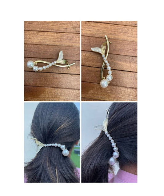 2 in 1 mermaid pearl banana clip - Alluring Accessories