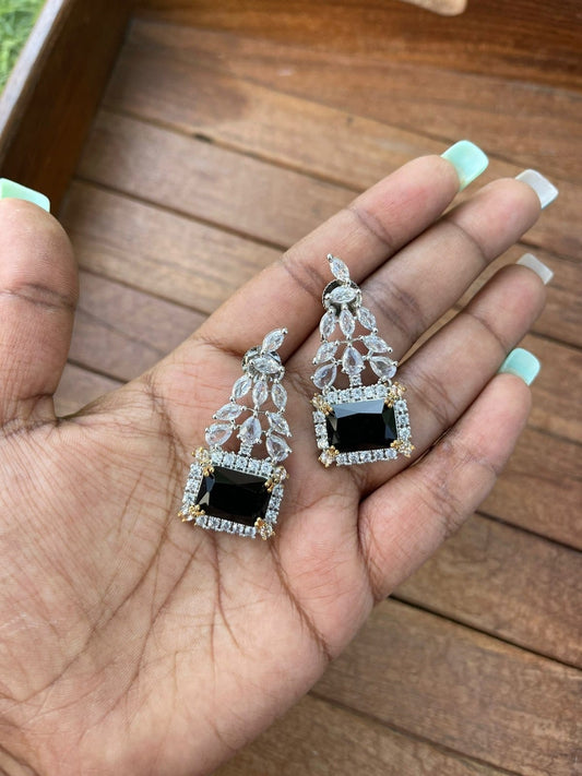 Affordable triangle zircon earrings - Alluring Accessories