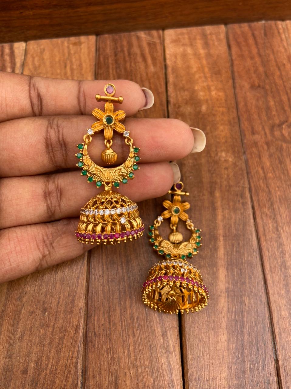 Bell shape jhumkas - Alluring Accessories