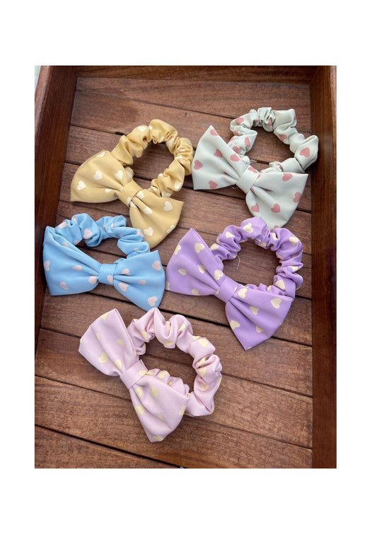 Bow heart pastel bands combo - Alluring Accessories