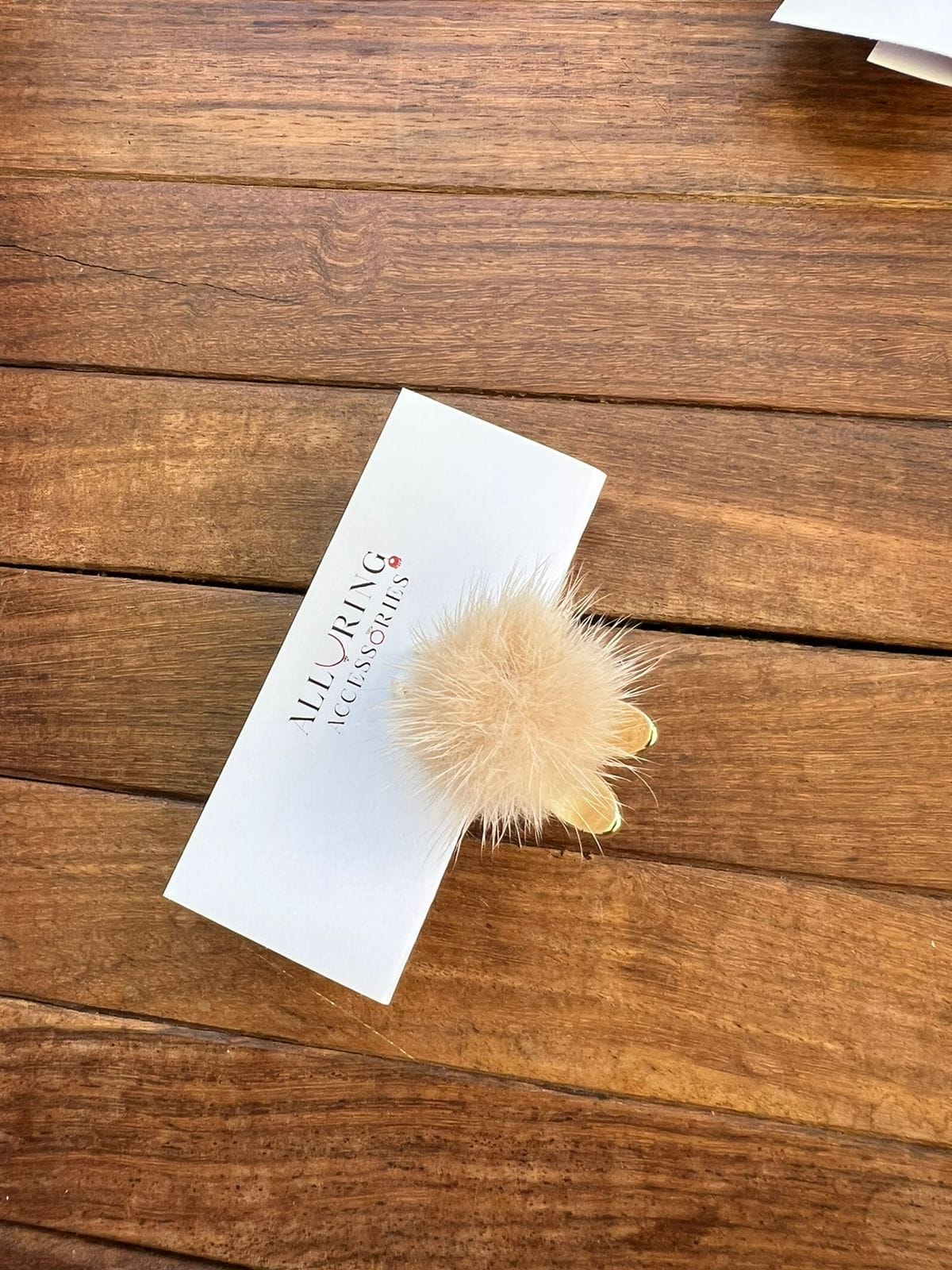 Bunny fur clips - Alluring Accessories