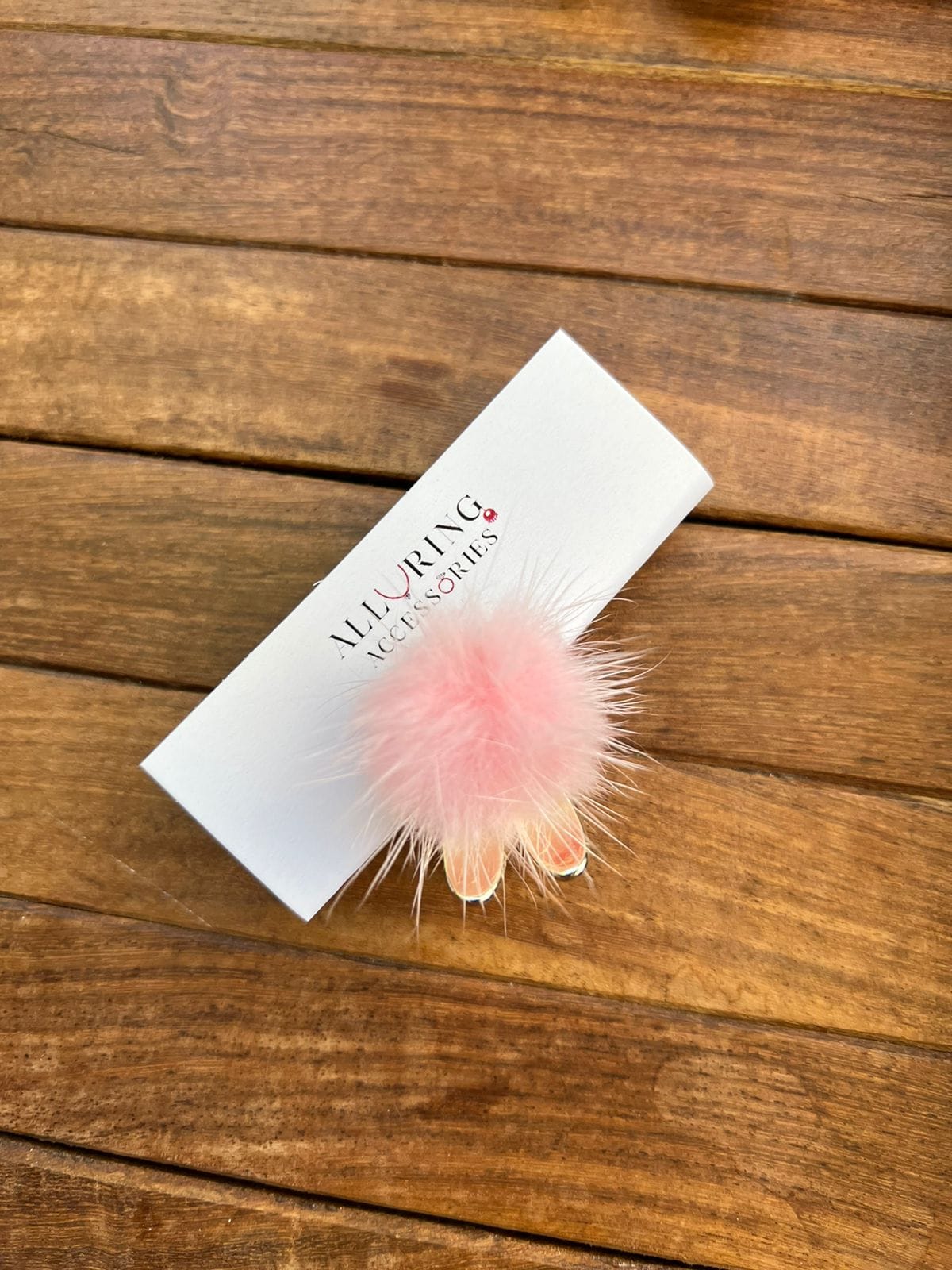 Bunny fur clips - Alluring Accessories