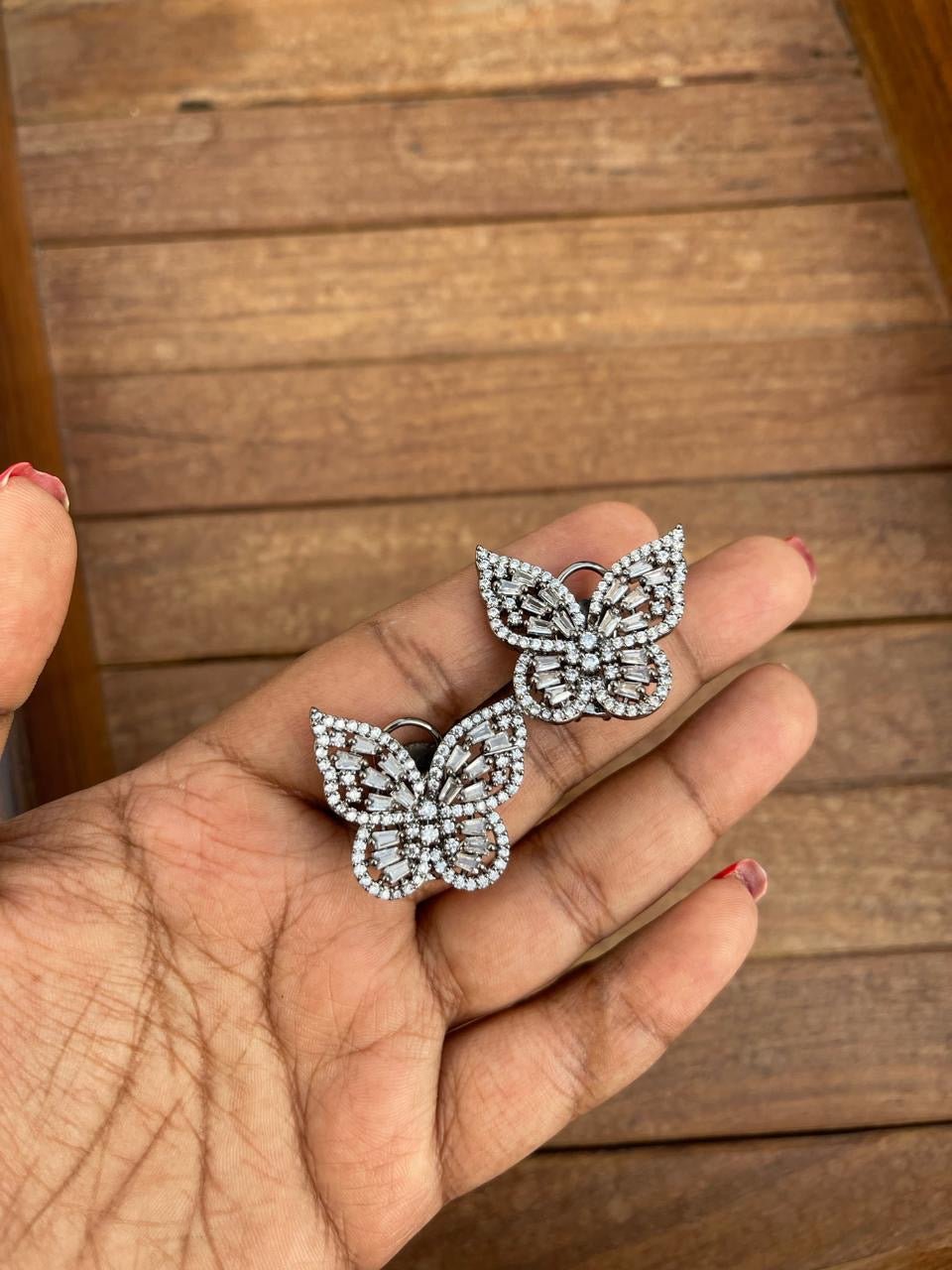 Butterfly zircon studs - Alluring Accessories