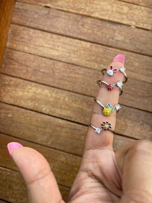 Colourful Adjustable finger rings - Alluring Accessories