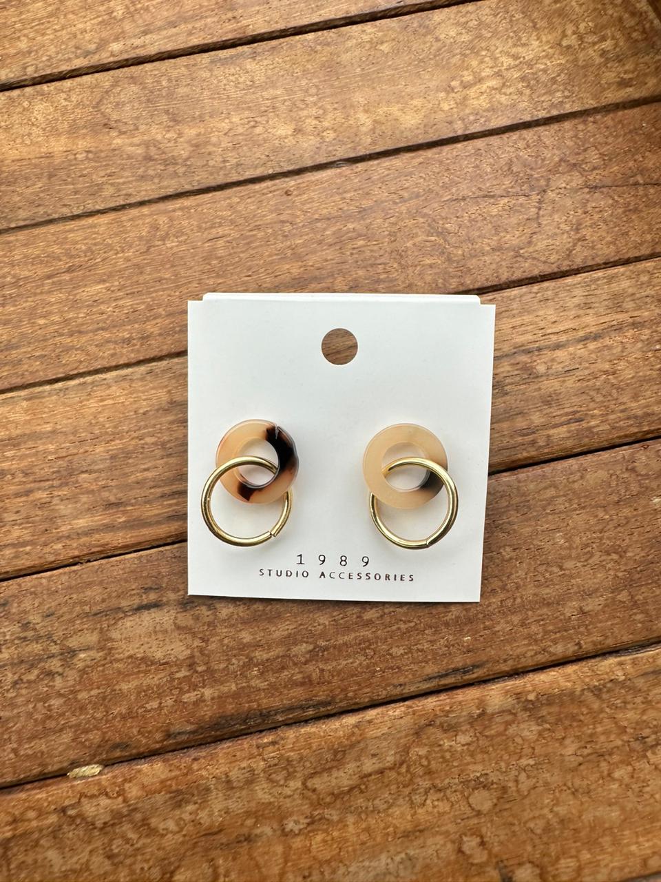 Dual ring stylish hoop earrings - Alluring Accessories