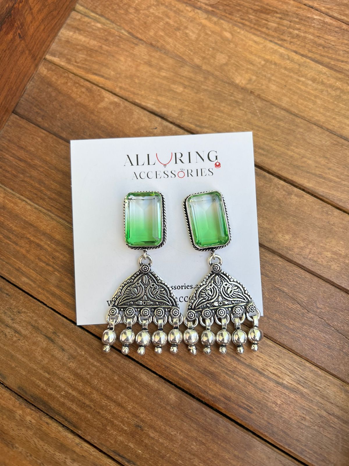 Dual Shade Afghani Earrings - Alluring Accessories