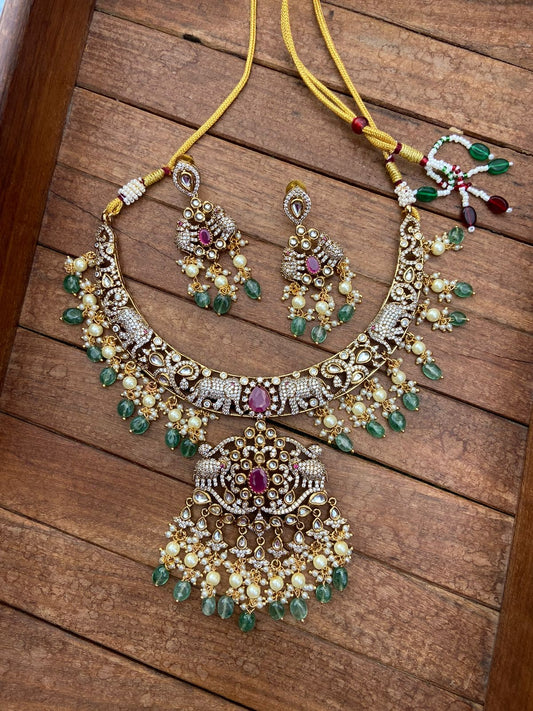 Dussehra and diwali sale victorian necklace - Alluring Accessories