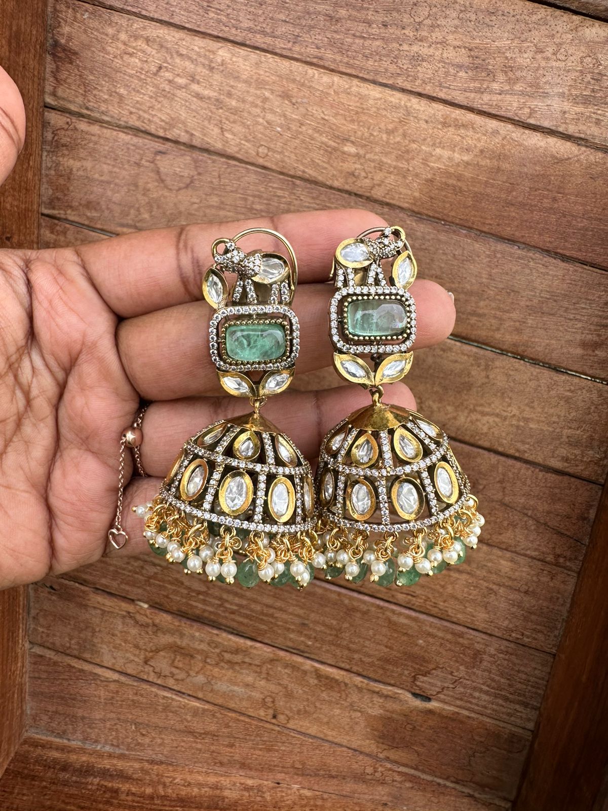 Elephant kundan victorian designer jhumkas - Alluring Accessories