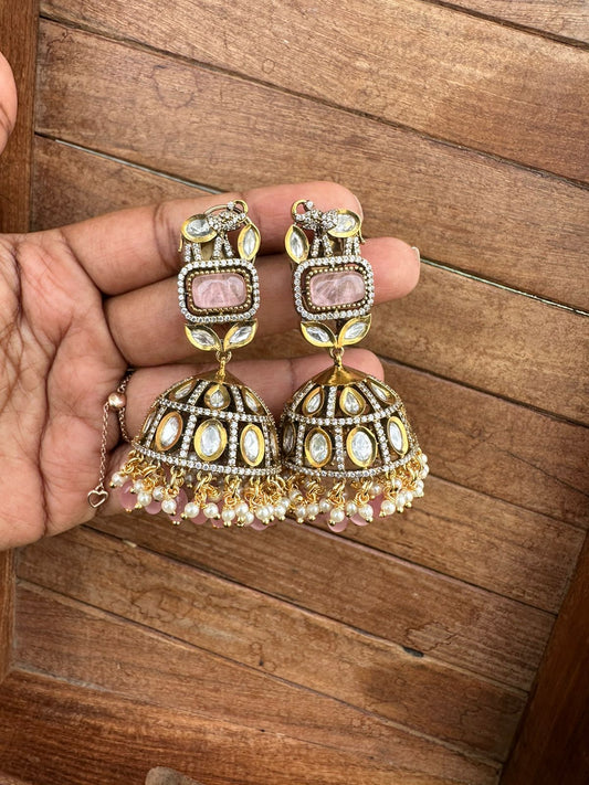 Elephant kundan victorian designer jhumkas - Alluring Accessories