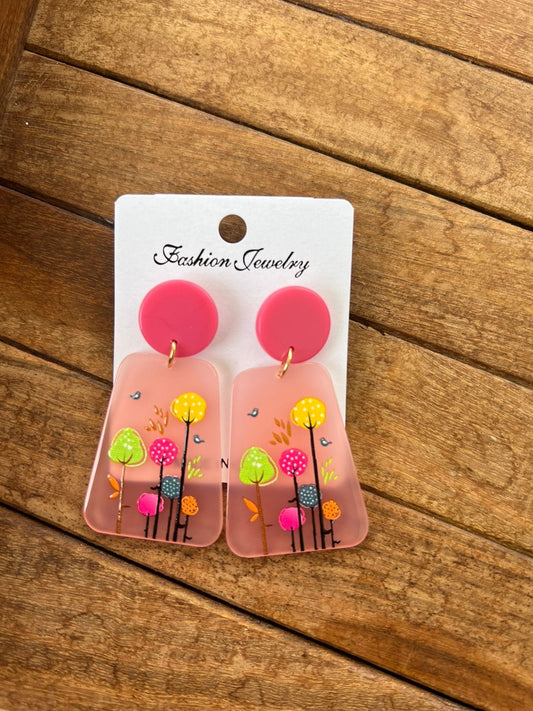 Flower digital earringa design 2 - Alluring Accessories