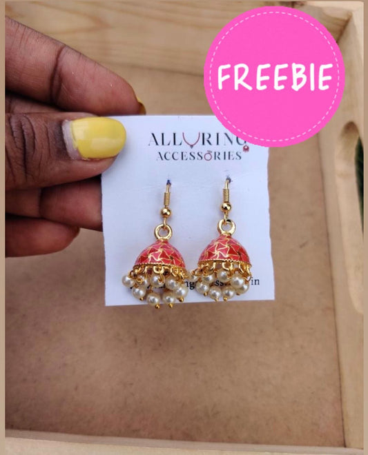 Free miniature meenakari ( order above INR 600) - Alluring Accessories