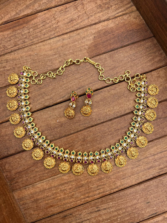 Full of lakshmi kasu necklace - Alluring Accessories