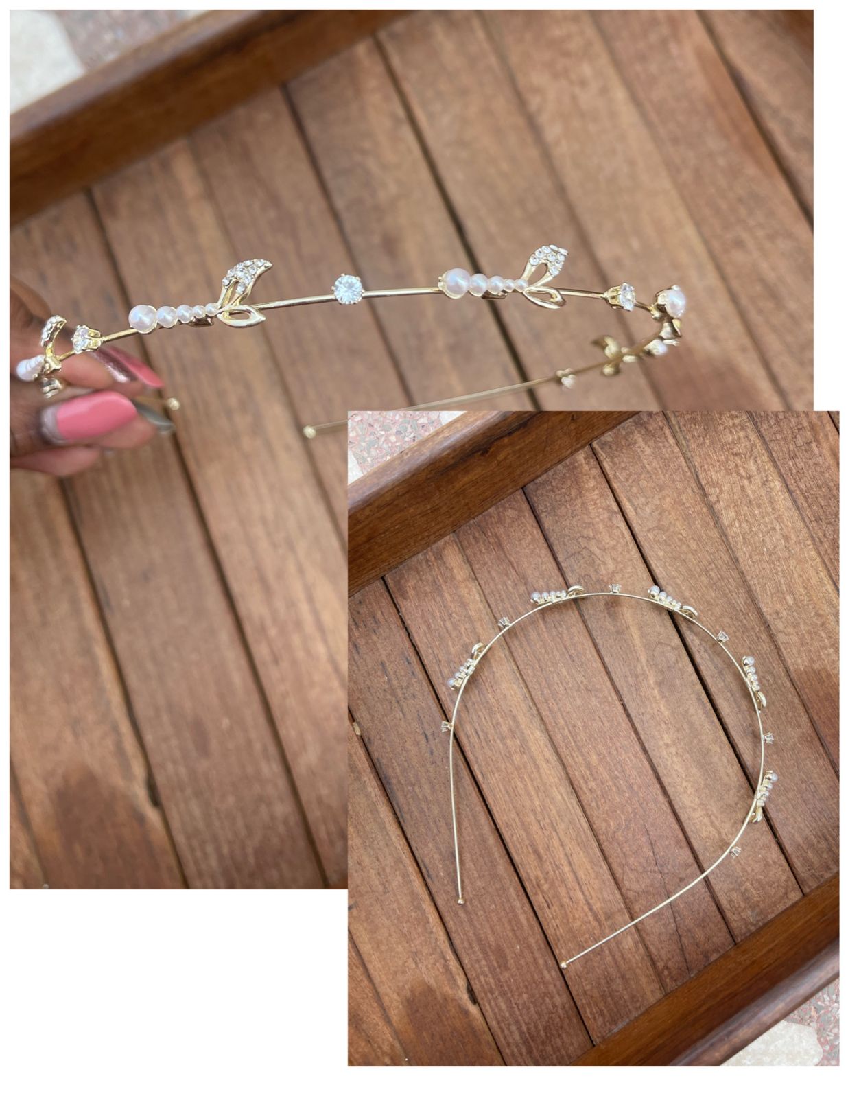 Full of mermaid tail pearl hairband - Alluring Accessories