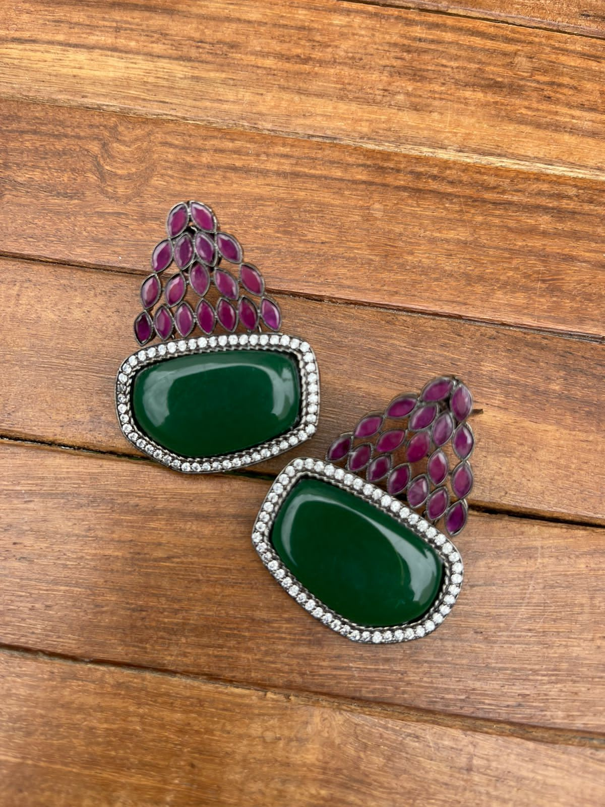 Grape Partywear Earrings - Alluring Accessories