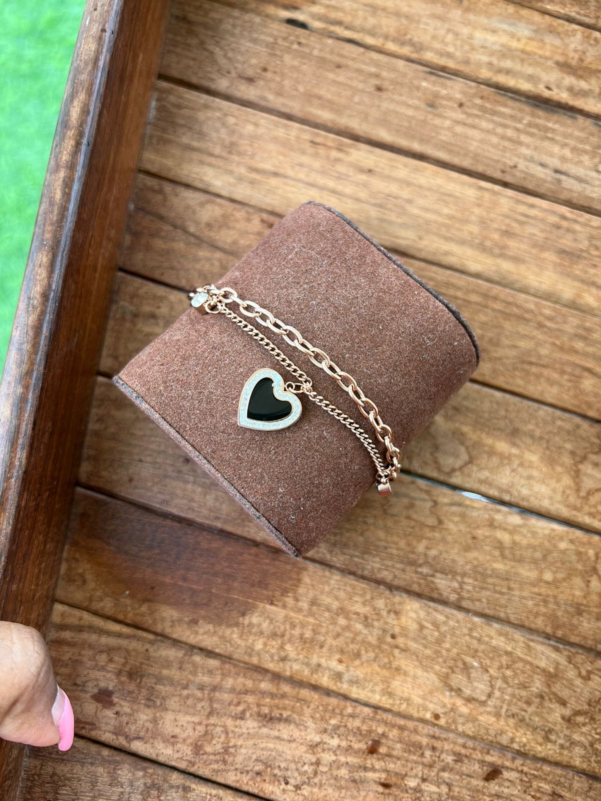 Heart adjustable rosegold bracelet - Alluring Accessories