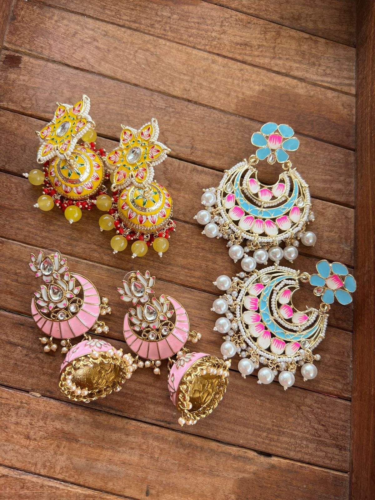 Heavy look meenakari combo - Alluring Accessories