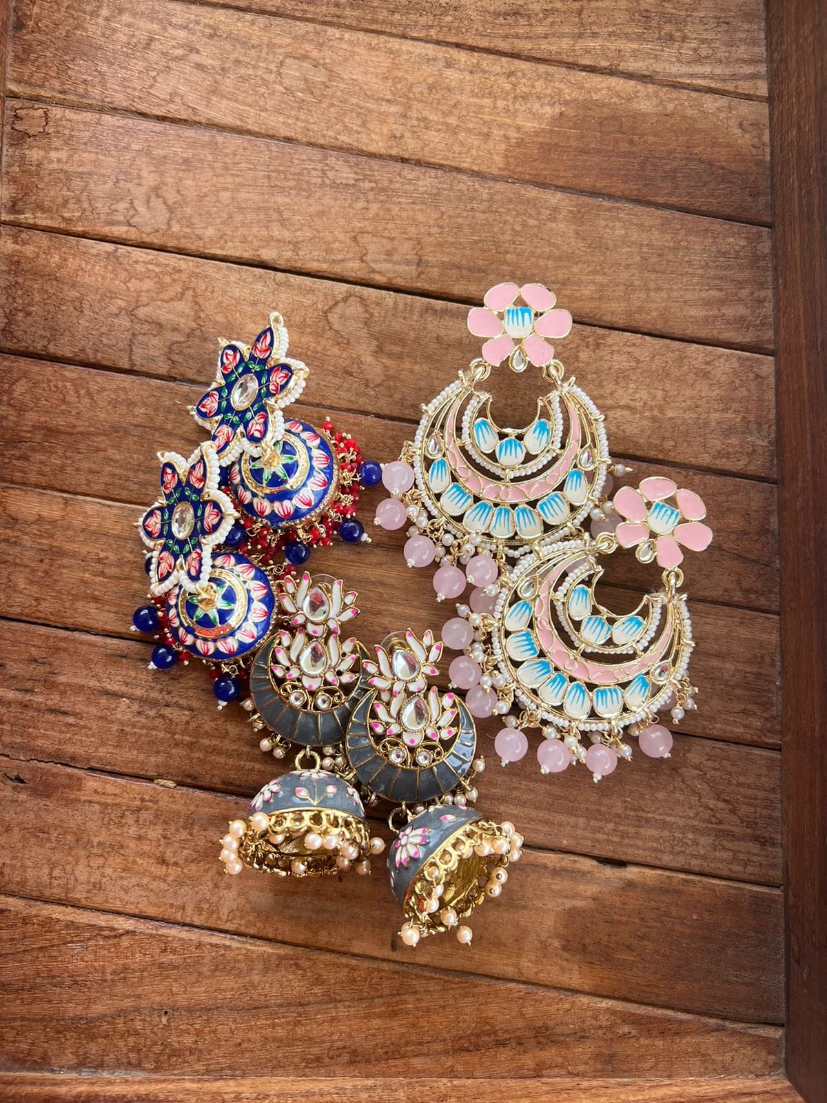 Heavy look meenakari combo - Alluring Accessories