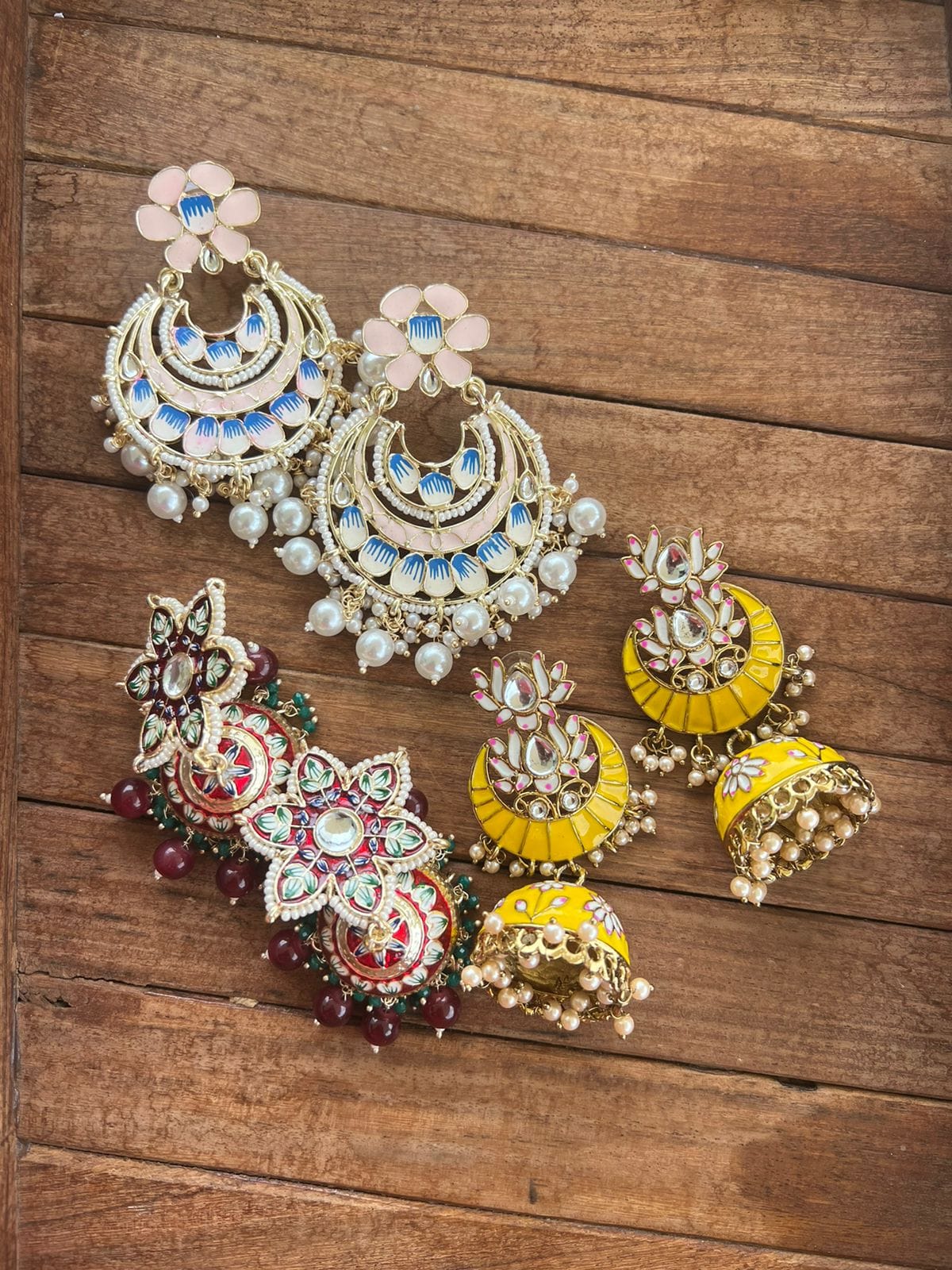 Heavy look meenakari combo - Alluring Accessories