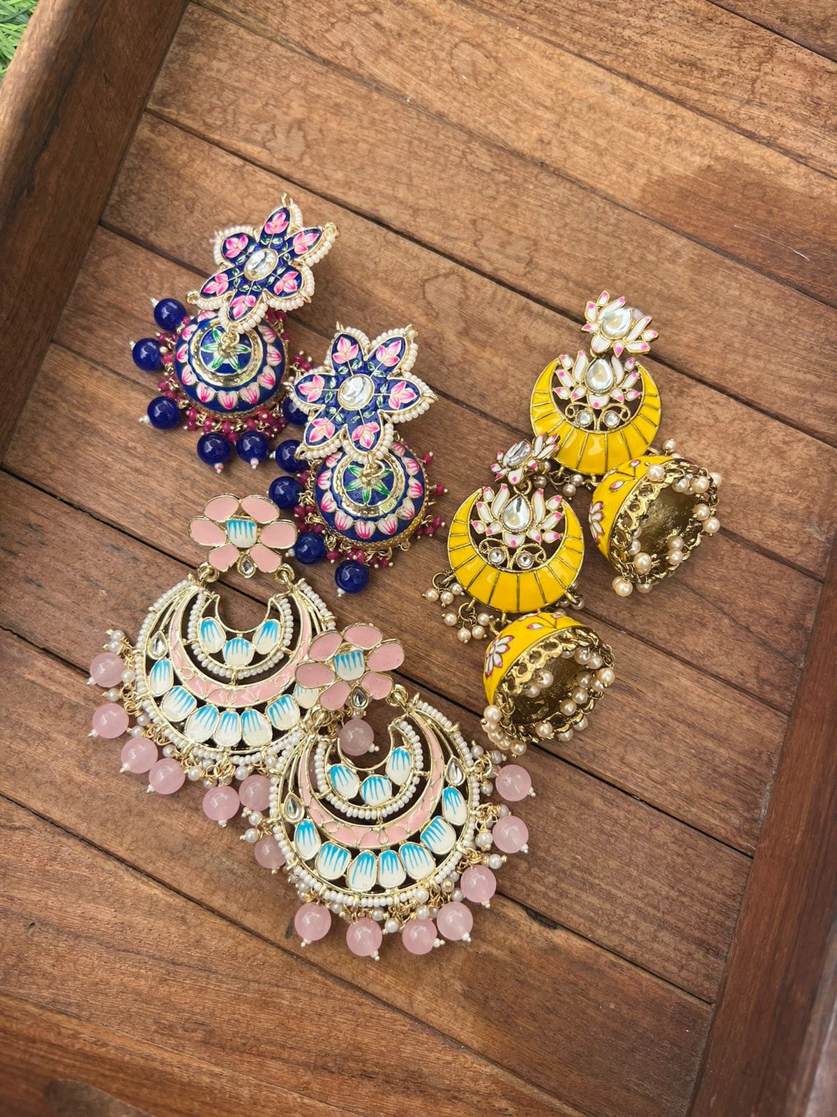 Heavy look meenakari combo - Alluring Accessories