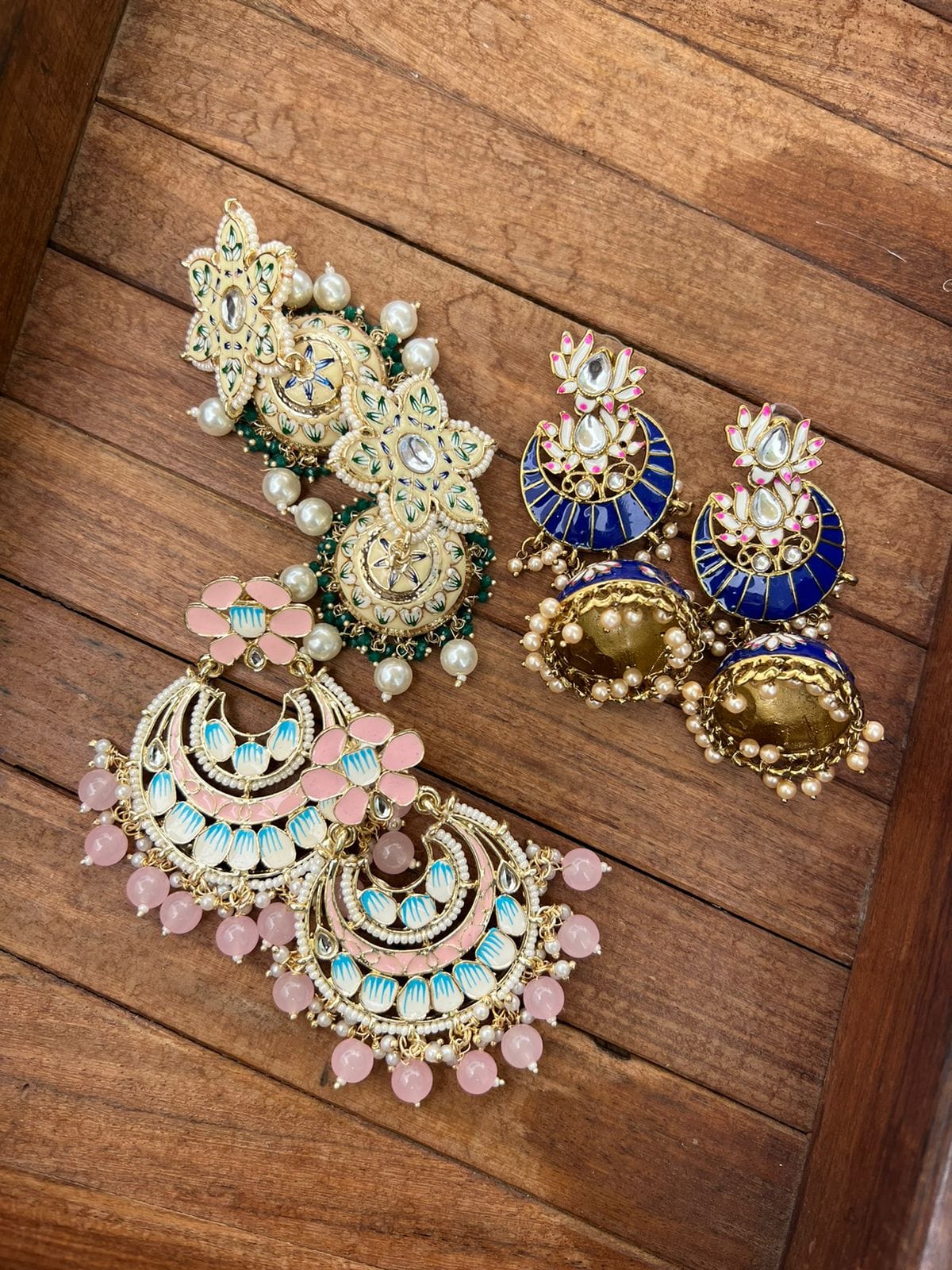 Heavy look meenakari combo - Alluring Accessories