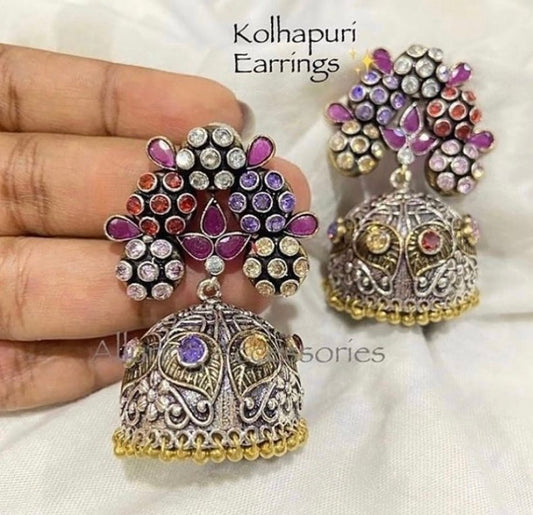 Kolhapuri earrings - Alluring Accessories