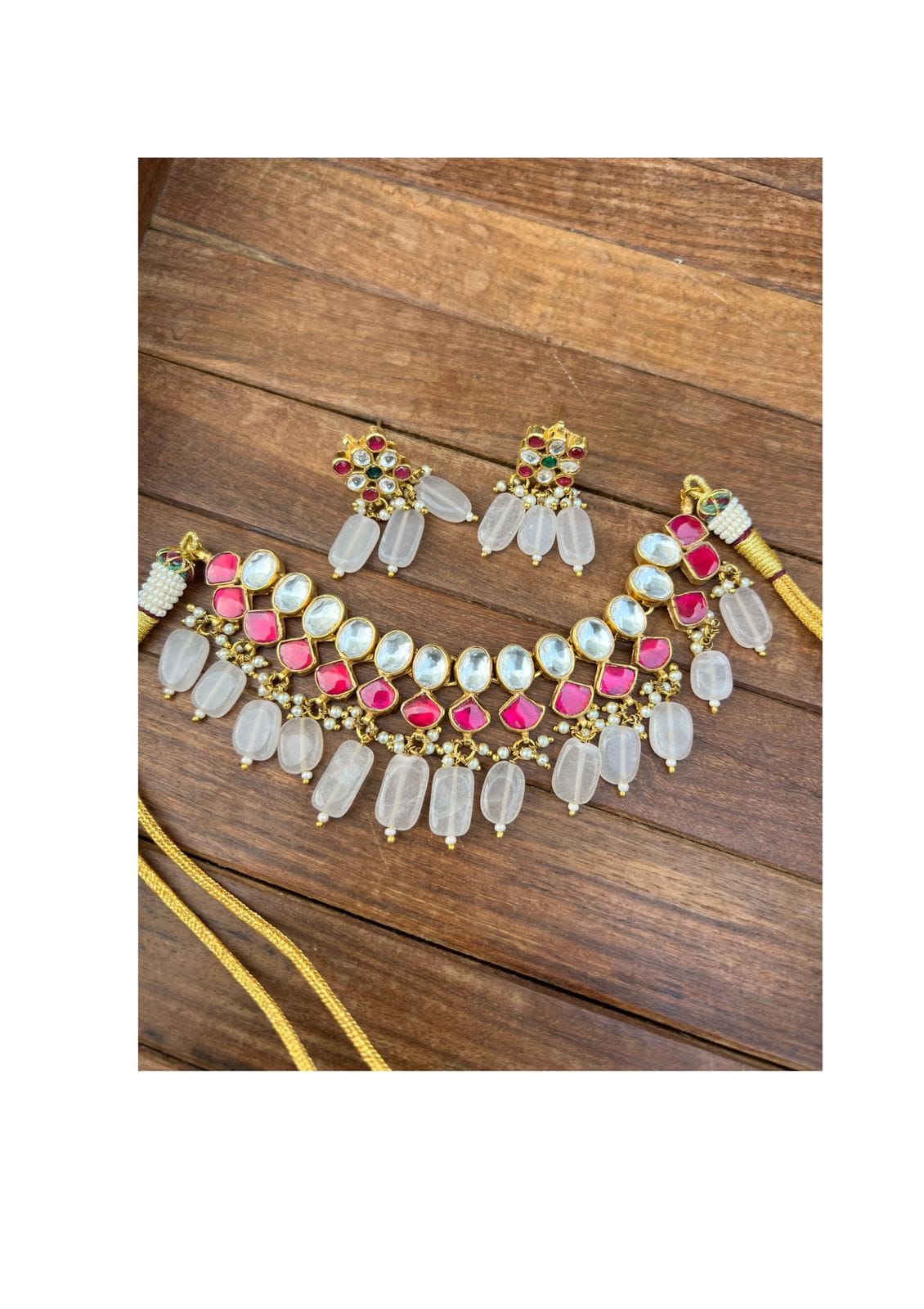 Kundan Ahmedabadi necklace - Alluring Accessories